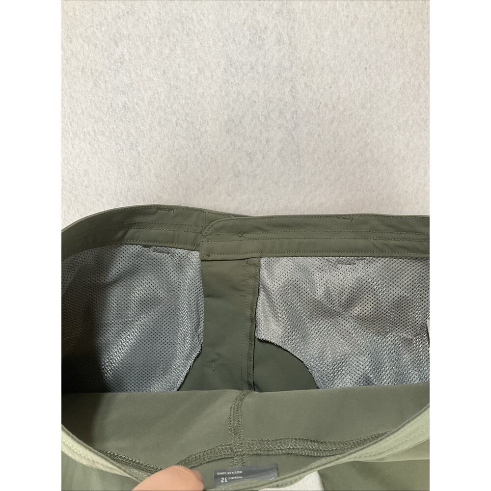 Eddie Bauer Guide Pro Pants Womens 12 Olive Green Hiking Stretch Cargo Excellent - Picture 12 of 14